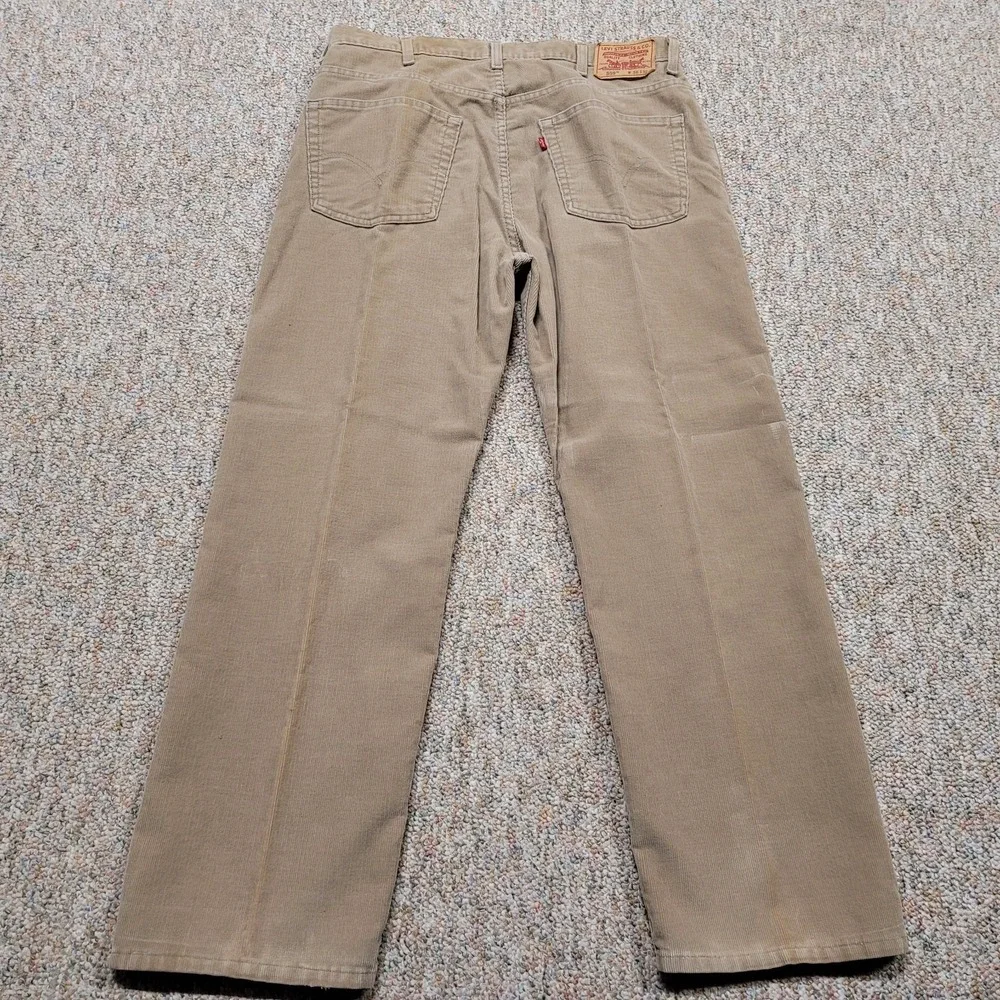 Levis 559 Pants Mens 38x30 Beige Corduroy Baggy Relaxed Fit Straight Leg‎ Y2K
